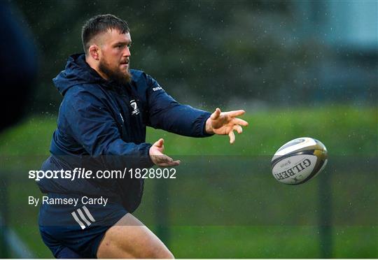 Leinster Rugby Squad Training and Press Conference