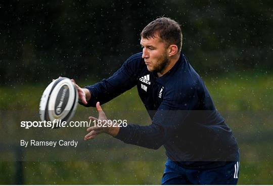 Leinster Rugby Squad Training and Press Conference