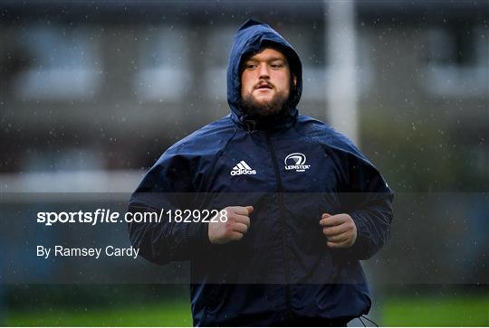 Leinster Rugby Squad Training and Press Conference