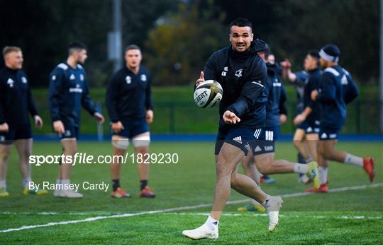 Leinster Rugby Squad Training and Press Conference