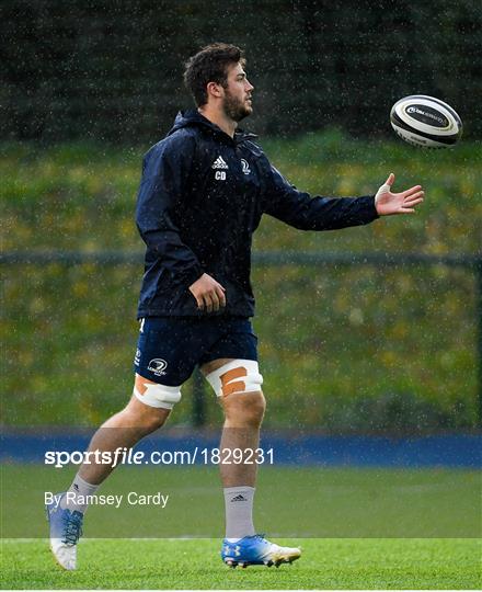 Leinster Rugby Squad Training and Press Conference