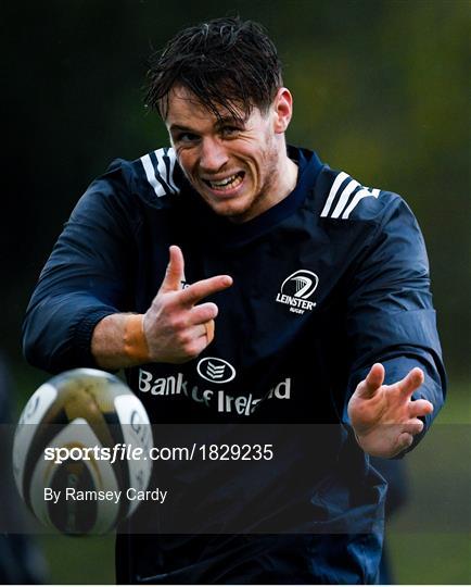 Leinster Rugby Squad Training and Press Conference