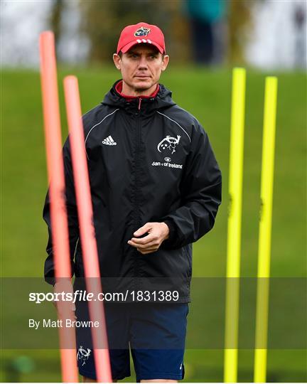 Munster Rugby Squad Training and Press Conference