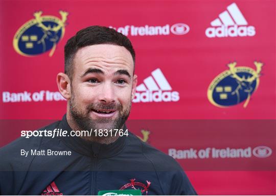 Munster Rugby Squad Training and Press Conference