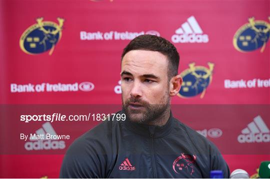 Munster Rugby Squad Training and Press Conference