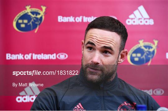 Munster Rugby Squad Training and Press Conference