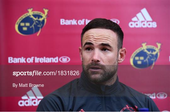 Munster Rugby Squad Training and Press Conference