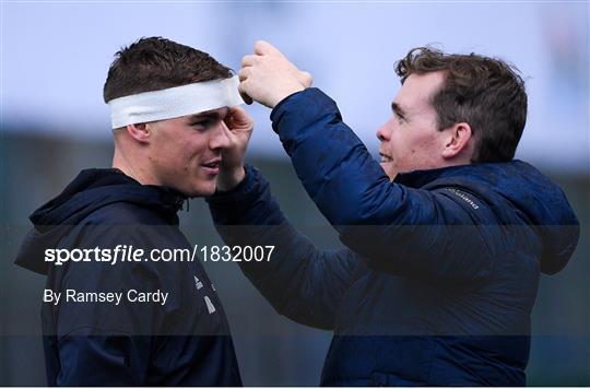 Leinster Rugby Squad Training and Press Conference