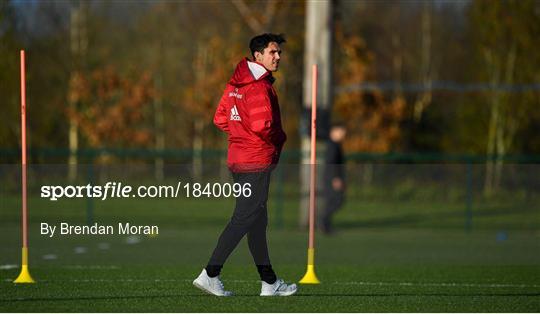 Munster Rugby Squad Training and Press Conference