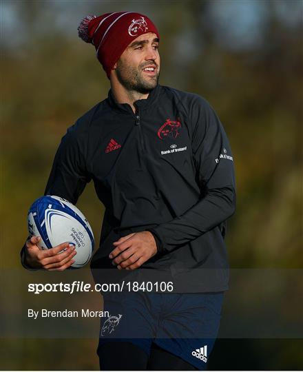 Munster Rugby Squad Training and Press Conference