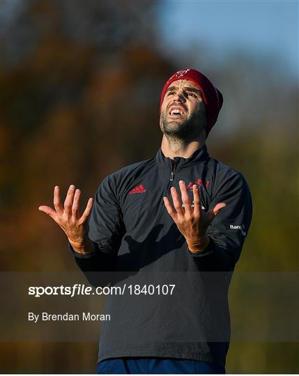 Munster Rugby Squad Training and Press Conference