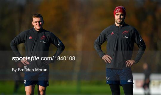 Munster Rugby Squad Training and Press Conference