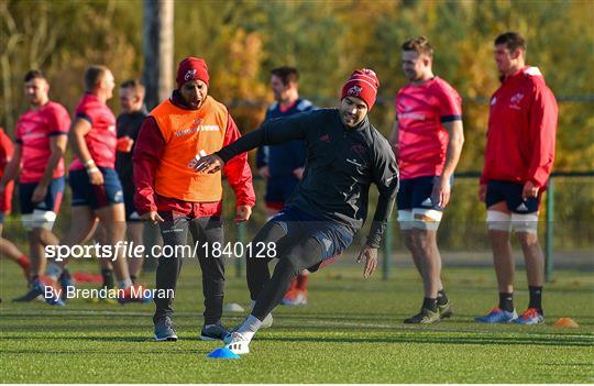 Munster Rugby Squad Training and Press Conference