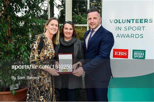 Volunteers in Sport Awards presented by Federation of Irish Sport with EBS