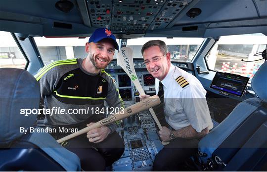 Kilkenny hurlers depart Dublin onboard Aer Lingus for the New York Hurling Classic