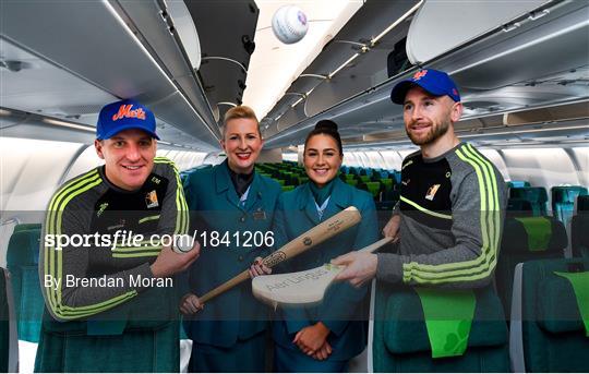 Kilkenny hurlers depart Dublin onboard Aer Lingus for the New York Hurling Classic Kilkenny hurlers depart Dublin onboard Aer Lingus for the New York Hurling Classic