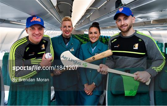 Kilkenny hurlers depart Dublin onboard Aer Lingus for the New York Hurling Classic