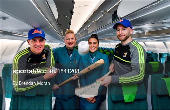 Kilkenny hurlers depart Dublin onboard Aer Lingus for the New York Hurling Classic