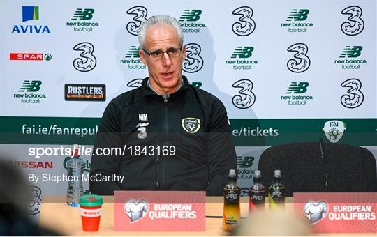 Republic of Ireland Press Conference & Training Session Republic of Ireland Press Conference & Training Session