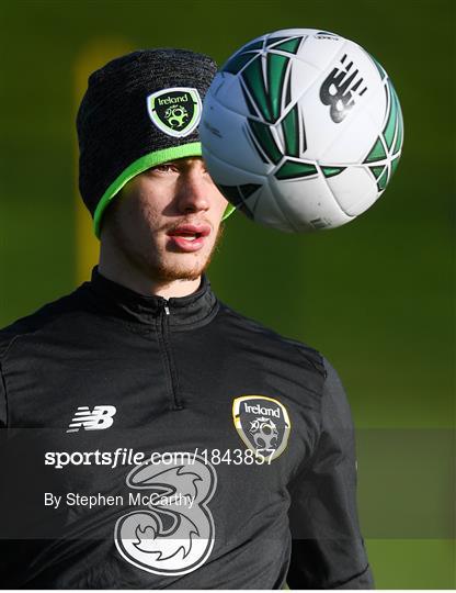 Republic of Ireland U21's Training Session & Press Conference Republic of Ireland U21's Training Session & Press Conference