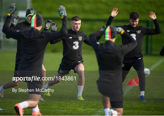 Republic of Ireland U21's Training Session & Press Conference