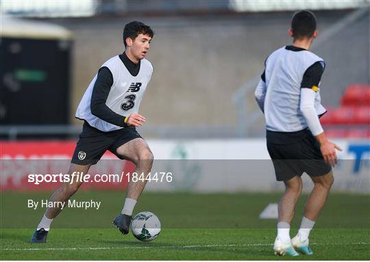 Republic of Ireland U21's Training Session & Press Conference Republic of Ireland U21's Training Session & Press Conference