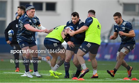 Leinster Rugby Squad Training and Press Conference