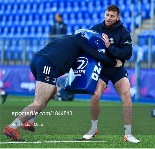 Leinster Rugby Squad Training and Press Conference