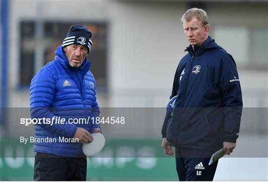 Leinster Rugby Squad Training and Press Conference