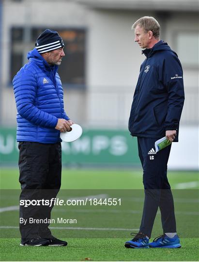 Leinster Rugby Squad Training and Press Conference