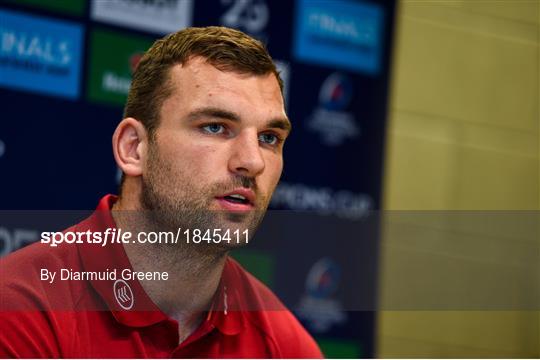 Munster Rugby Squad Training and Press Conference