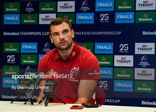 Munster Rugby Squad Training and Press Conference