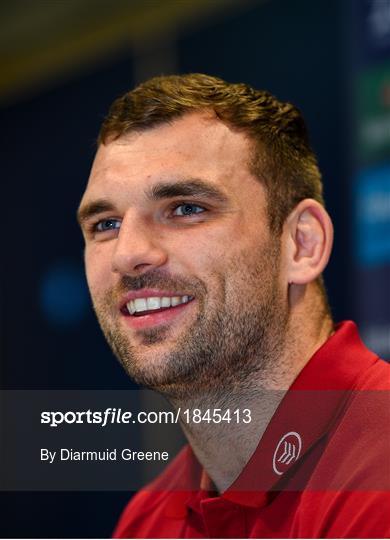 Munster Rugby Squad Training and Press Conference