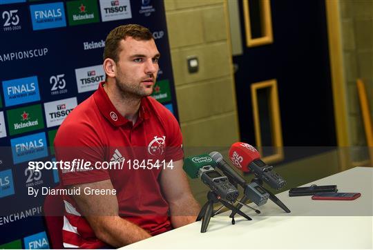 Munster Rugby Squad Training and Press Conference