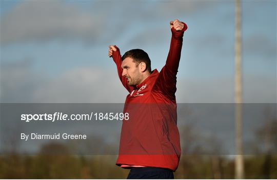 Munster Rugby Squad Training and Press Conference