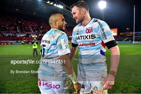 Munster v Racing 92 - Heineken Champions Cup Pool 4 Round 2 Munster v Racing 92 - Heineken Champions Cup Pool 4 Round 2