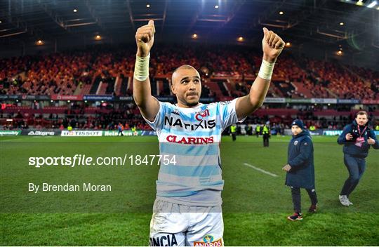 Munster v Racing 92 - Heineken Champions Cup Pool 4 Round 2 Munster v Racing 92 - Heineken Champions Cup Pool 4 Round 2