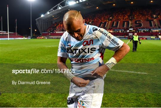 Munster v Racing 92 - Heineken Champions Cup Pool 4 Round 2 Munster v Racing 92 - Heineken Champions Cup Pool 4 Round 2