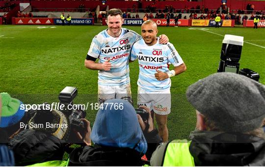Munster v Racing 92 - Heineken Champions Cup Pool 4 Round 2 Munster v Racing 92 - Heineken Champions Cup Pool 4 Round 2