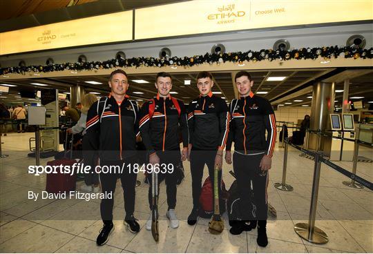 Departure for the PwC All Star Hurling Tour 2019