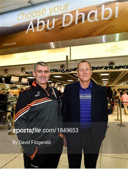 Departure for the PwC All Star Hurling Tour 2019