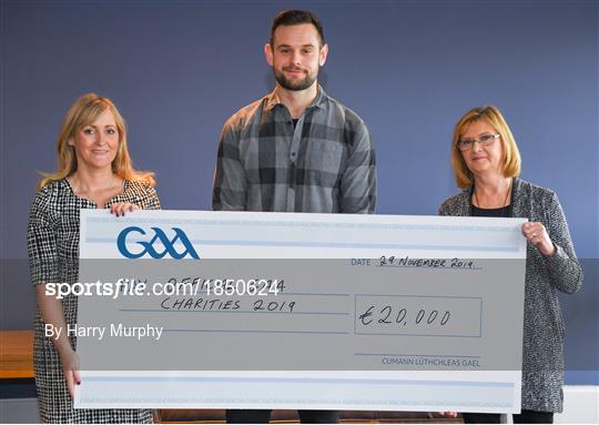 GAA Charities Cheque Handover 2019