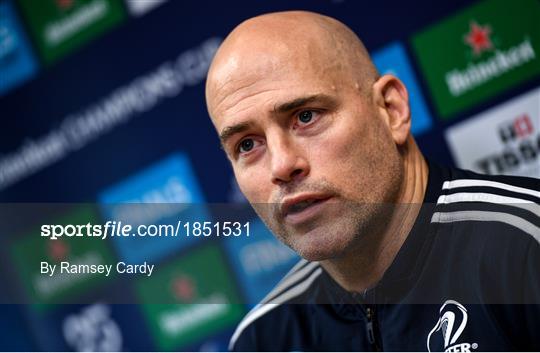 Leinster Rugby Press Conference and Squad Training Leinster Rugby Press Conference and Squad Training