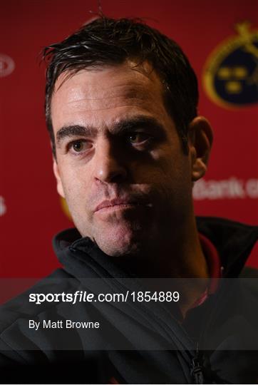 Munster Rugby Press Conference and Squad Training Munster Rugby Press Conference and Squad Training
