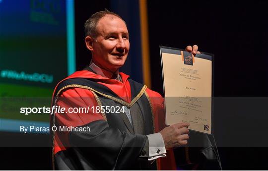DCU confer Former Dublin football manager Jim Gavin with Doctorate of Philosophy