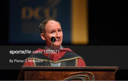 DCU confer Former Dublin football manager Jim Gavin with Doctorate of Philosophy