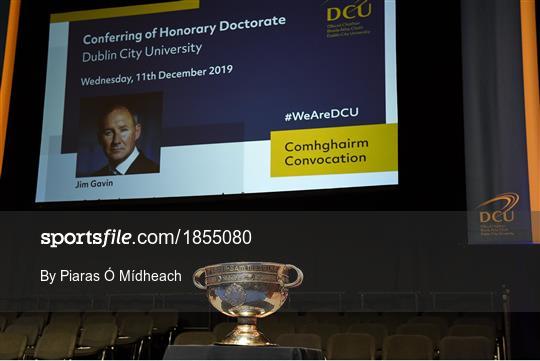 DCU confer former Dublin football manager Jim Gavin with Doctorate of Philosophy
