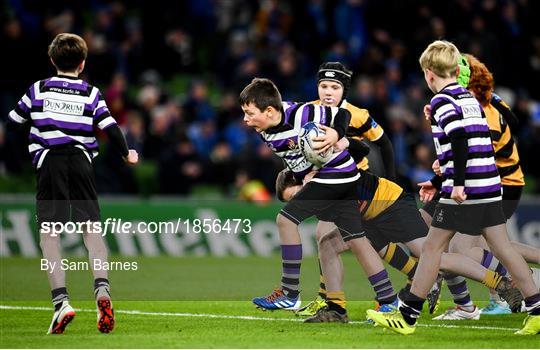 Bank of Ireland Half-Time Minis at Leinster v Northampton Saints - Heineken Champions Cup Pool 1 Round 4