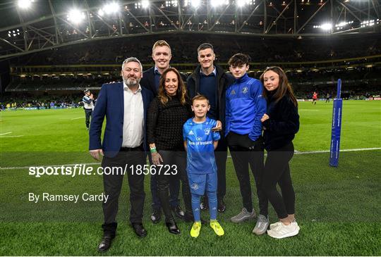 Mascots at Leinster v Northampton Saints - Heineken Champions Cup Pool 1 Round 4