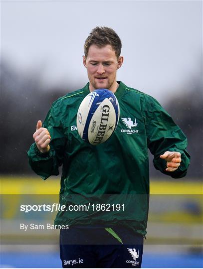 Connacht Rugby Squad Training and Press Conference